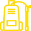 Icône d'un pulvérisateur à pression (jaune)